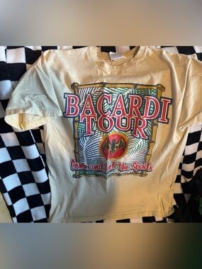 Men’s medium yellow Bacardi T-shirt